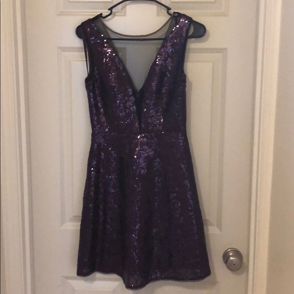 BCBGMaxAzria Dresses & Skirts - BCBG Plum sequin dress